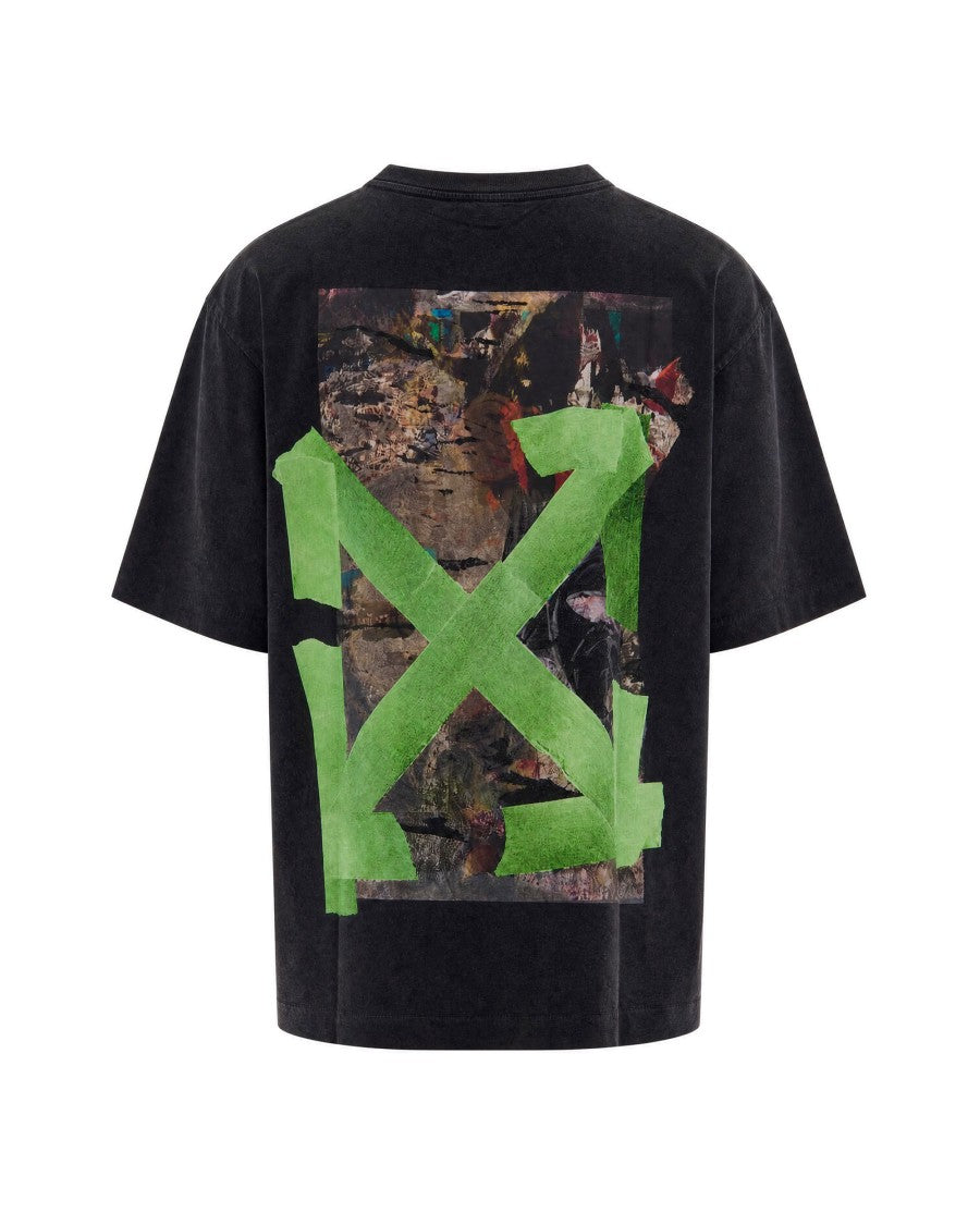 Off-White Black Cotton Bacco Arrow Skate T-Shirt