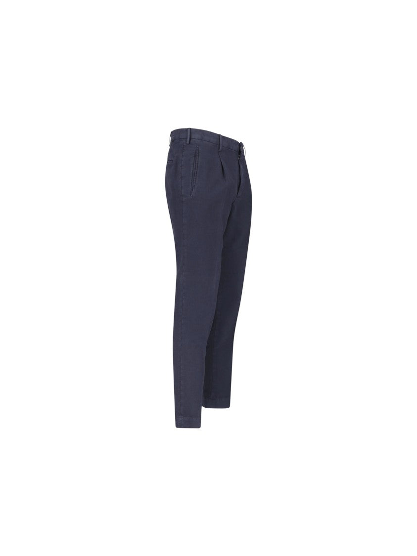 Incotex Slim Tapered Fit Tailored Pants With Mid-Rise Waist