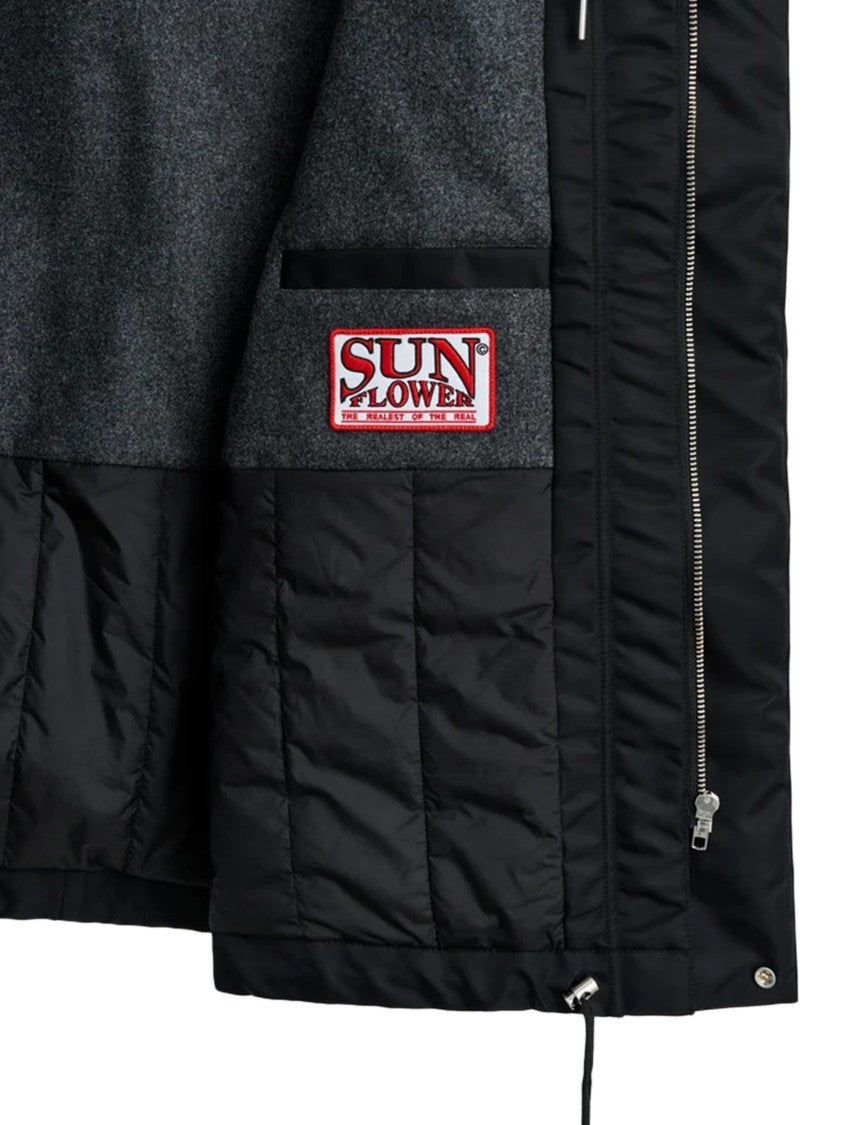 Sunflower Black Winter Field Jacket Nylon Quilted Lining Jacket