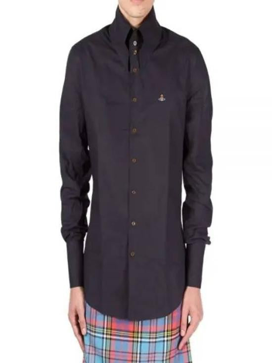 Vivienne Westwood Black Tailored Shirt With Structured Collar