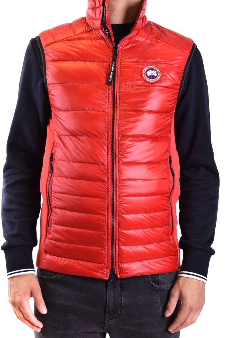 Canada Goose Red Nylon Quilted Down Jacket