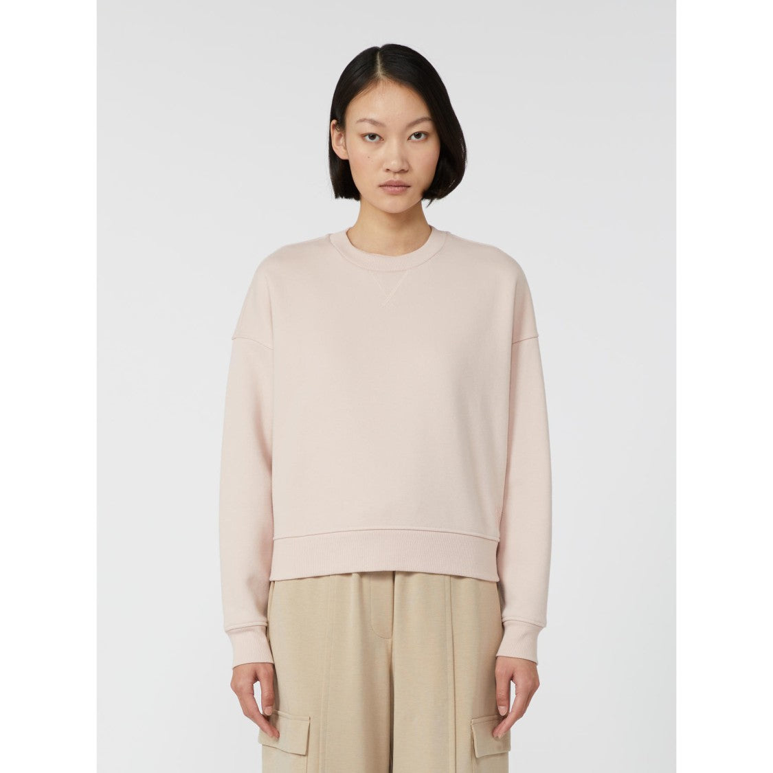 Max Mara Soft Fabric Pullover With Relaxed Fit