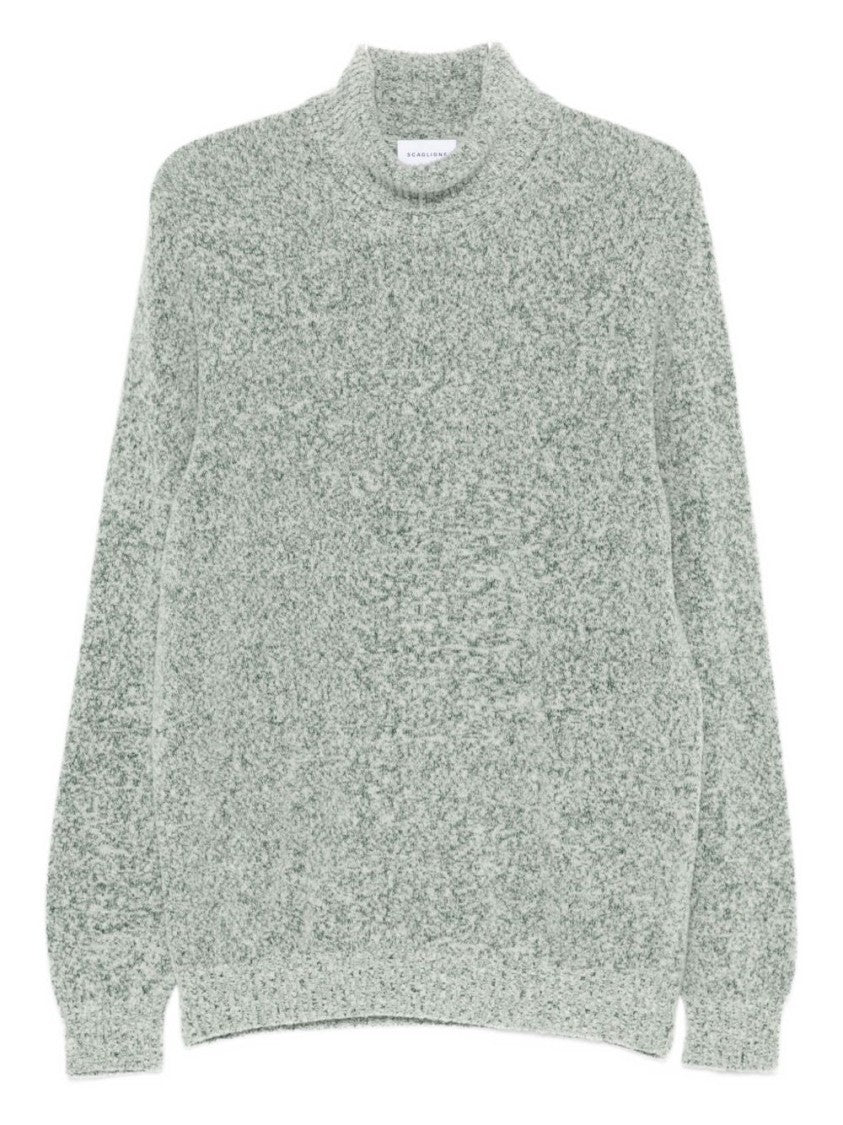 Scaglione Textured High-Neck Sweater