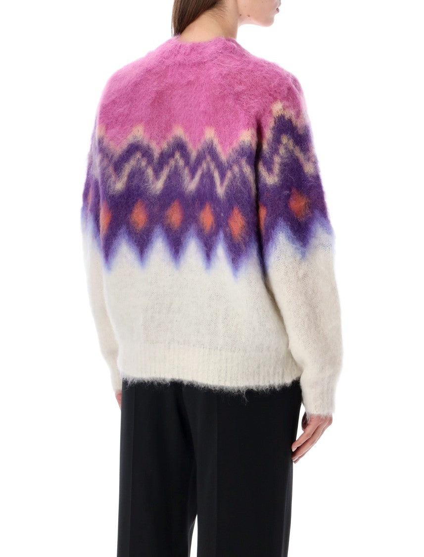 Isabel Marant Étoile Gradient Pattern Soft Knit Sweater