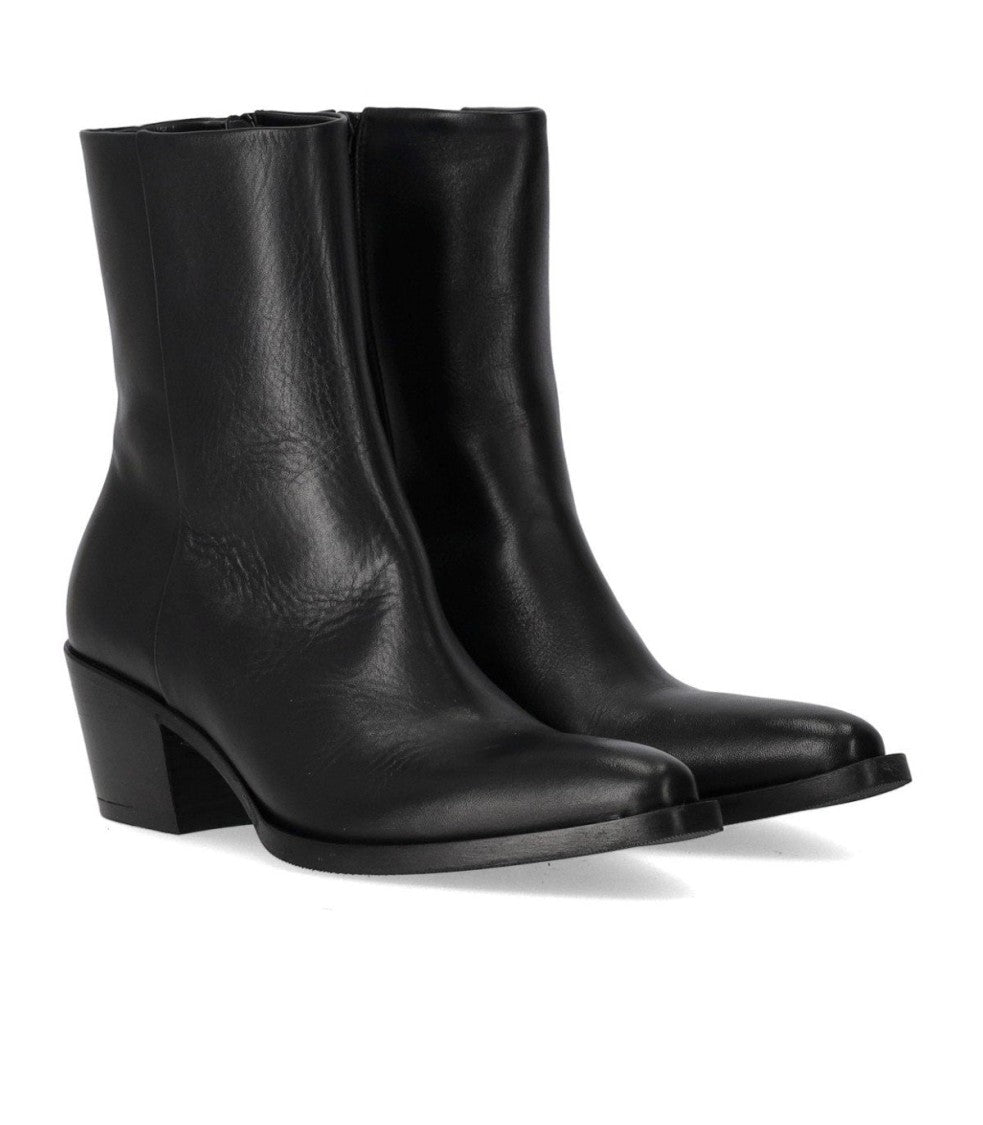 Strategia Black Heeled Ankle Boot
