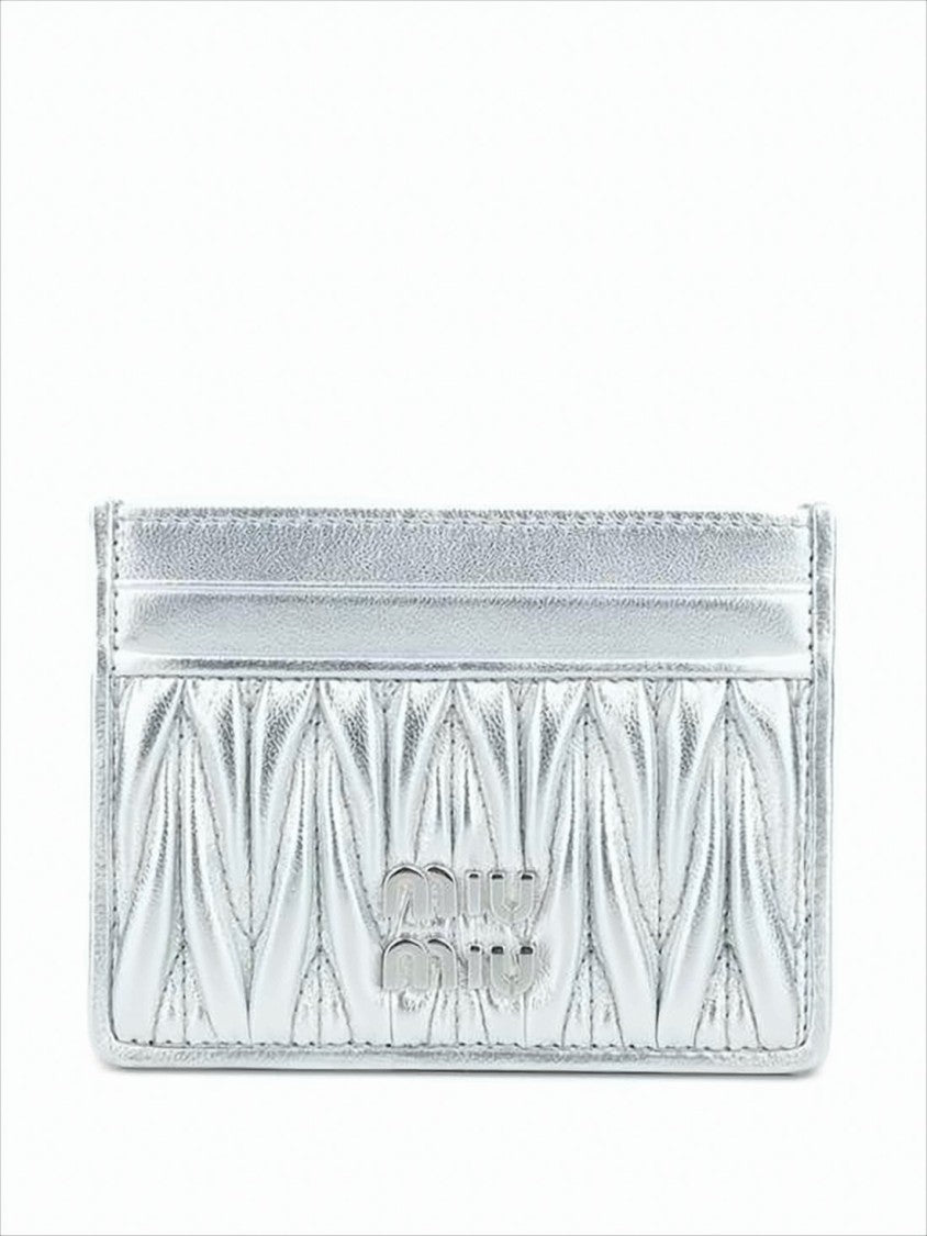 Miu Miu Quilted Nappa Leather Card Wallet