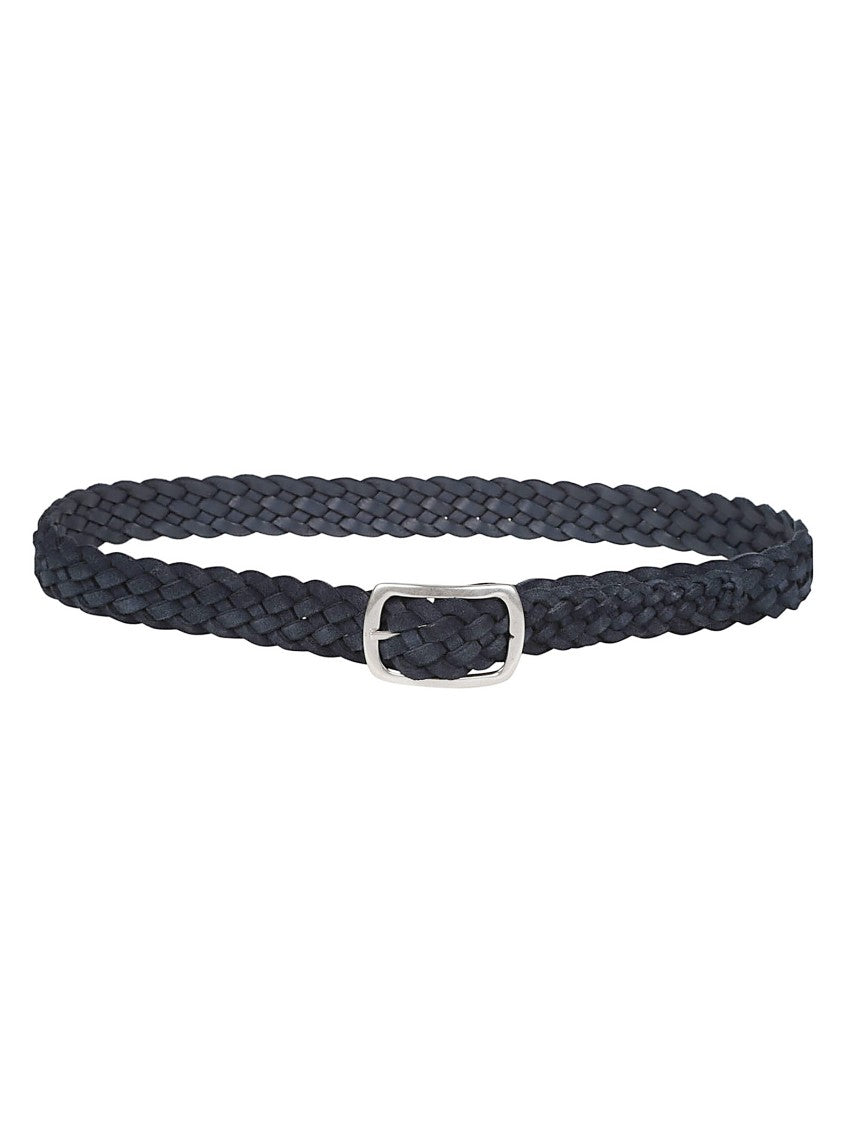 Orciani Braided Reversible Calf Leather Belt