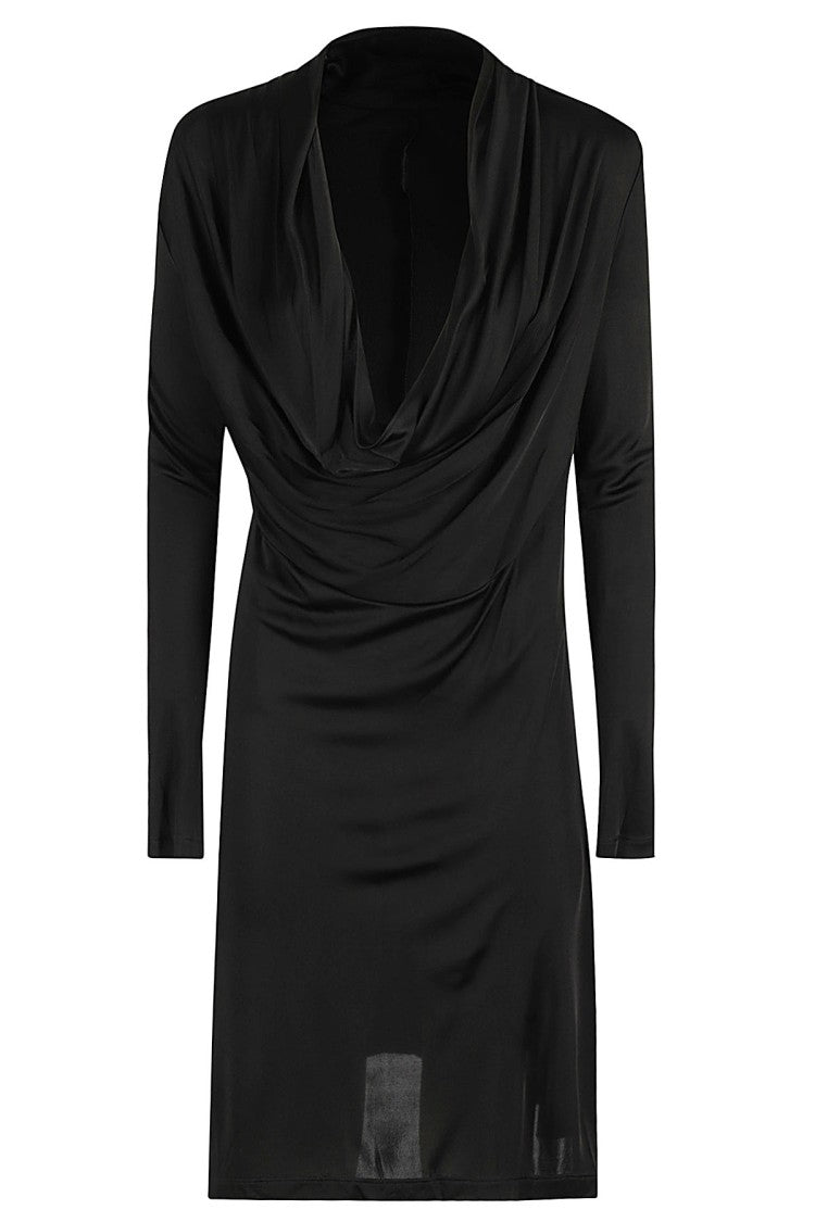 Helmut Lang Cowl Neck Mini Dress