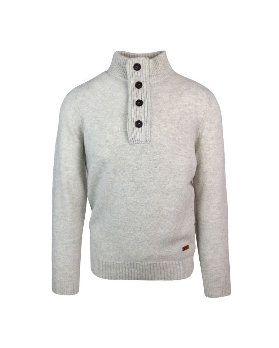 Barbour Essential Patch Wool Half-Zip Sweater