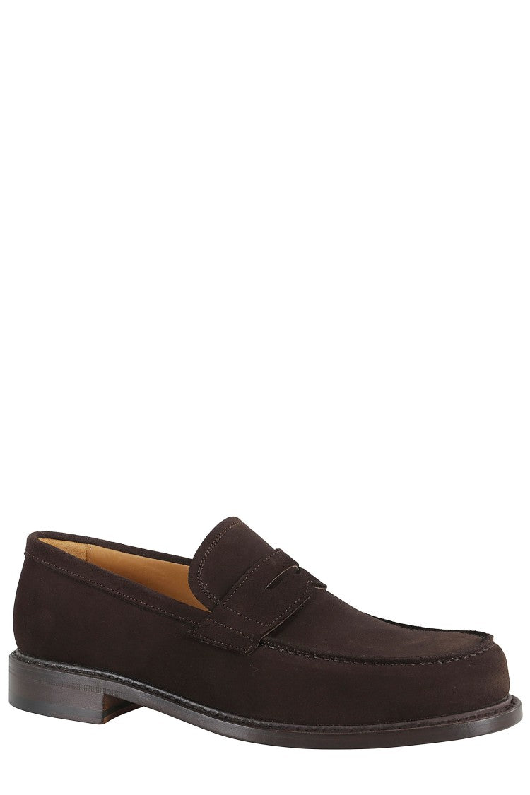 John Spencer Brown Superbuck Minimalist Suede Loafers