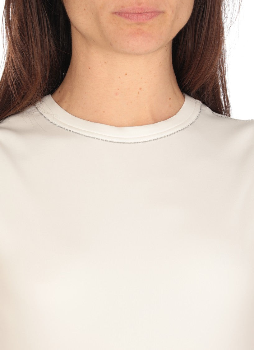 Fabiana Filippi Sleeveless White Midi Dress