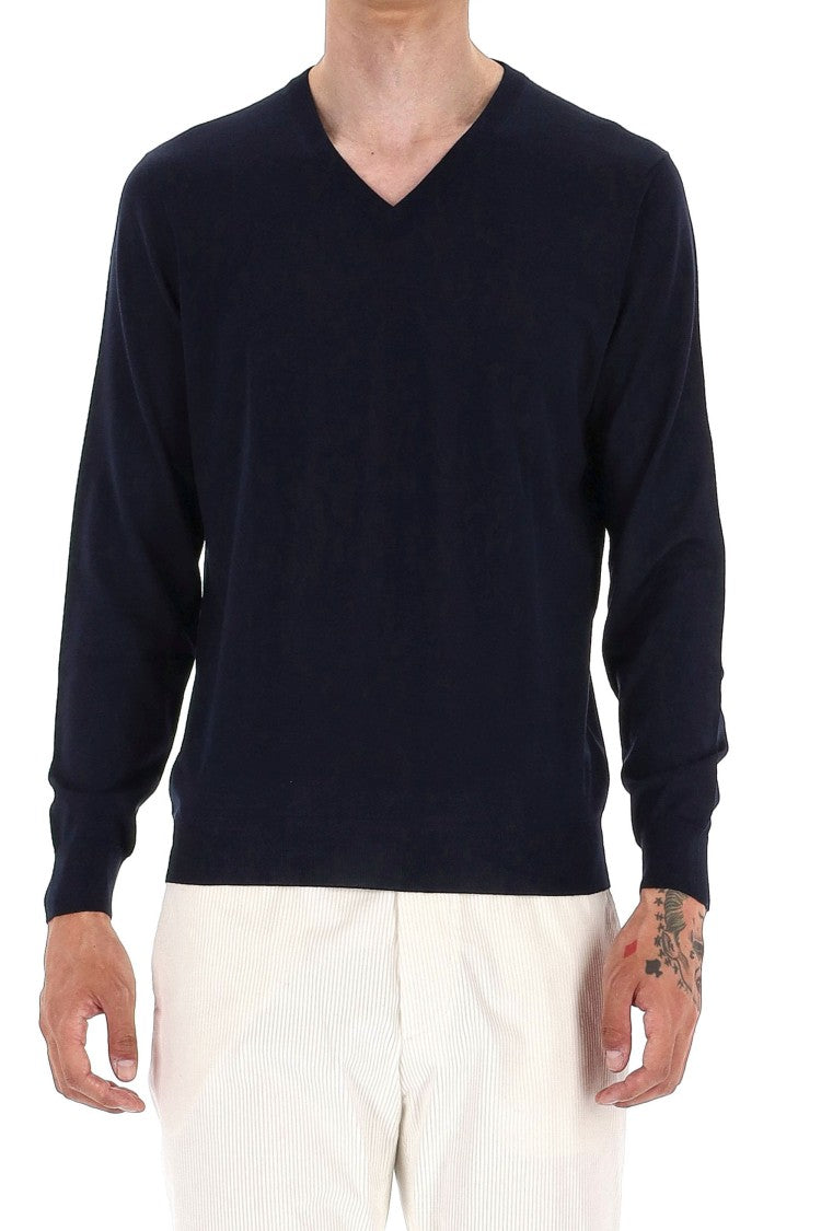 Drumohr Super 140’S Wool V-Neck Sweater