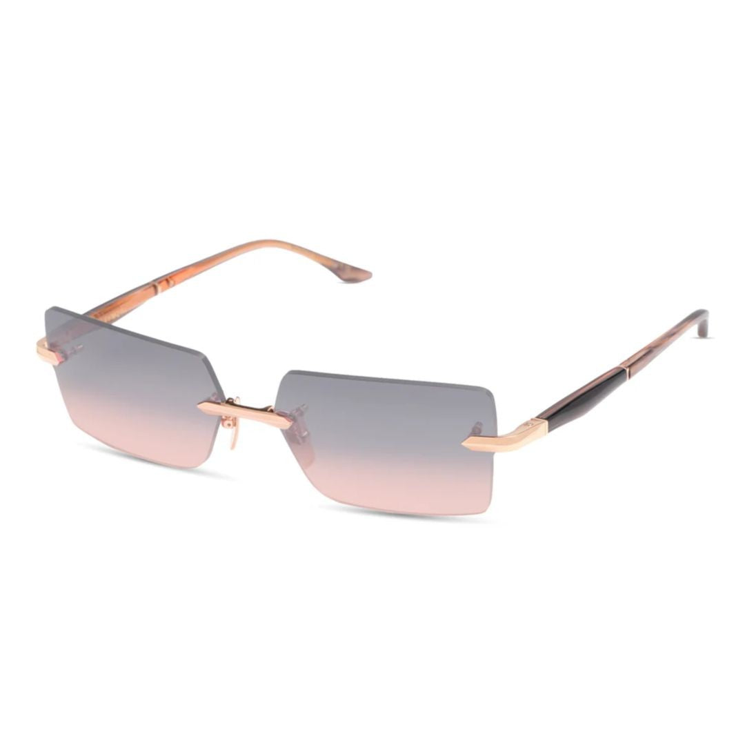 Dita Eymori Rimless Sunglasses With Rectangular Gradient Lenses