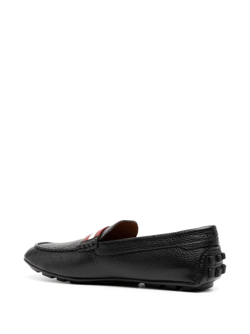 Bally Textured Leather Moccasin