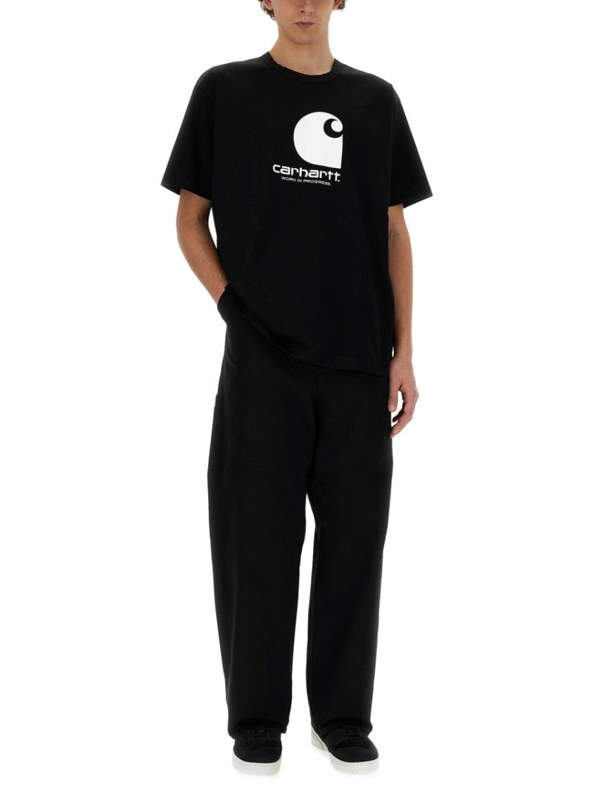 Junya Watanabe Oversized Black Graphic Tee
