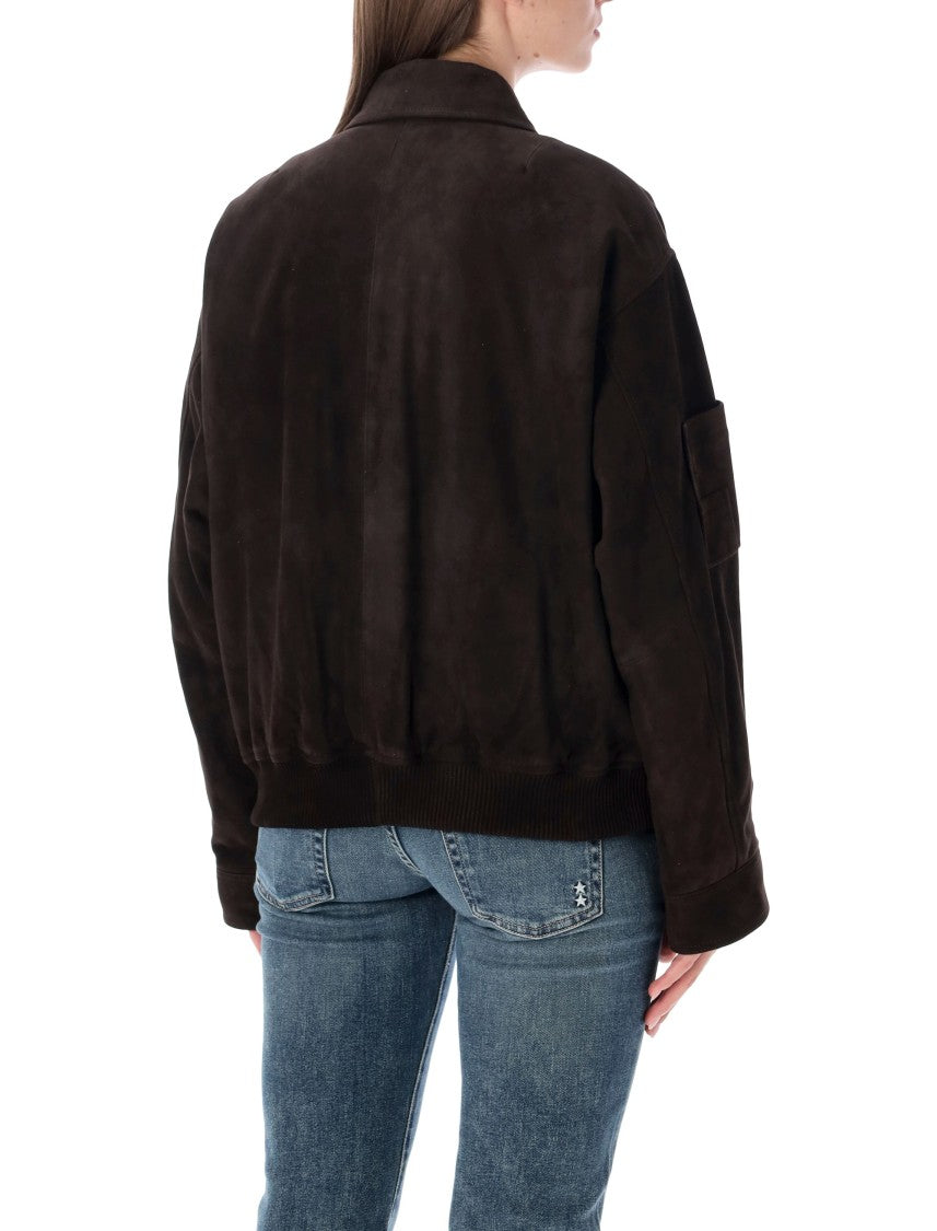 Sword Suede Bomber Jacket