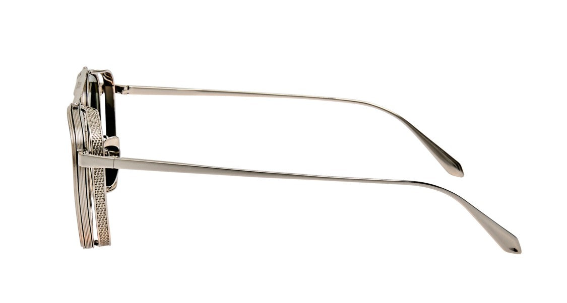 Linda Farrow Lfl Titanium Frame Sunglasses With Oval Lenses