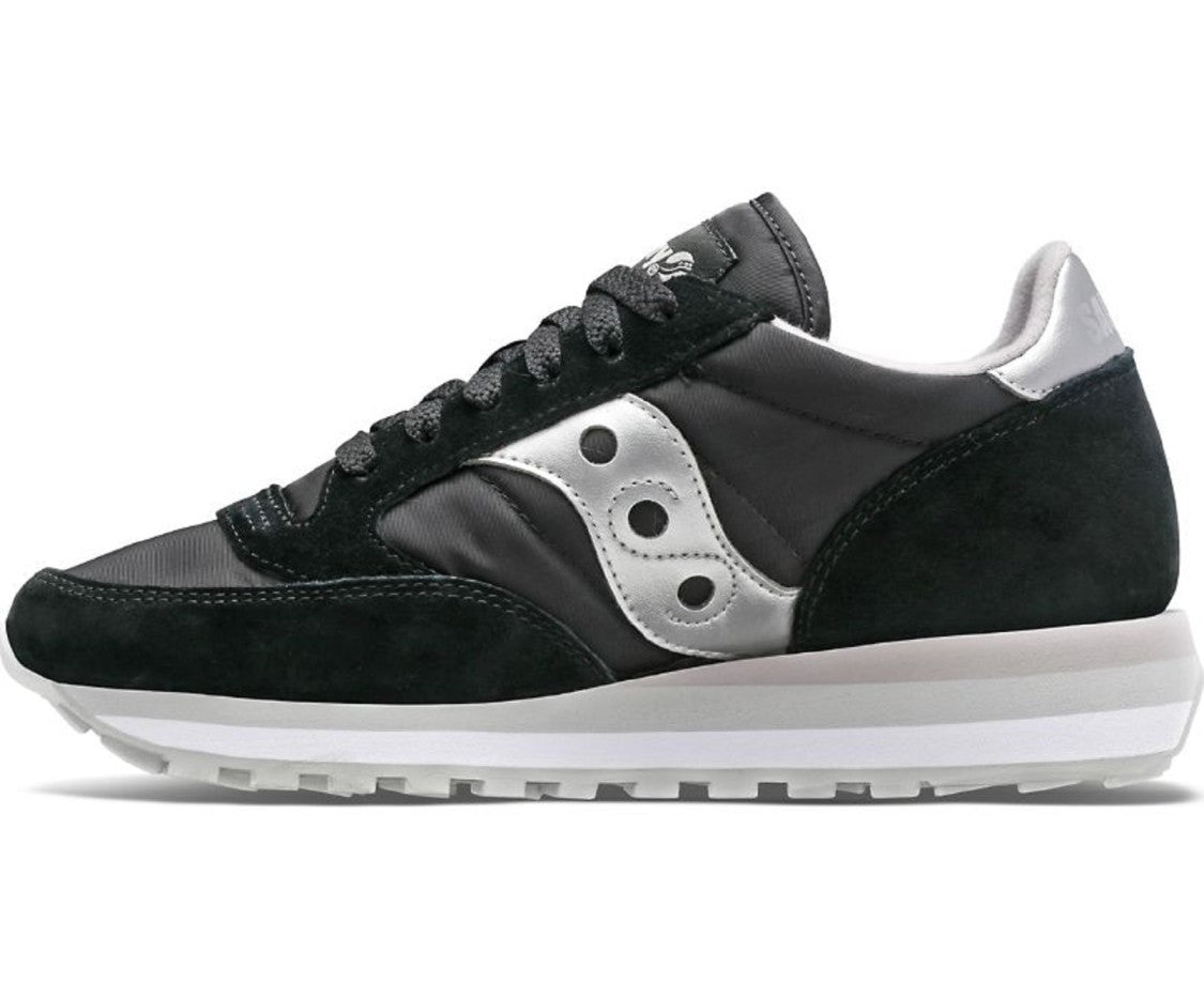 Saucony Leather Fabric Triple Midsole Lace-Up Shoes