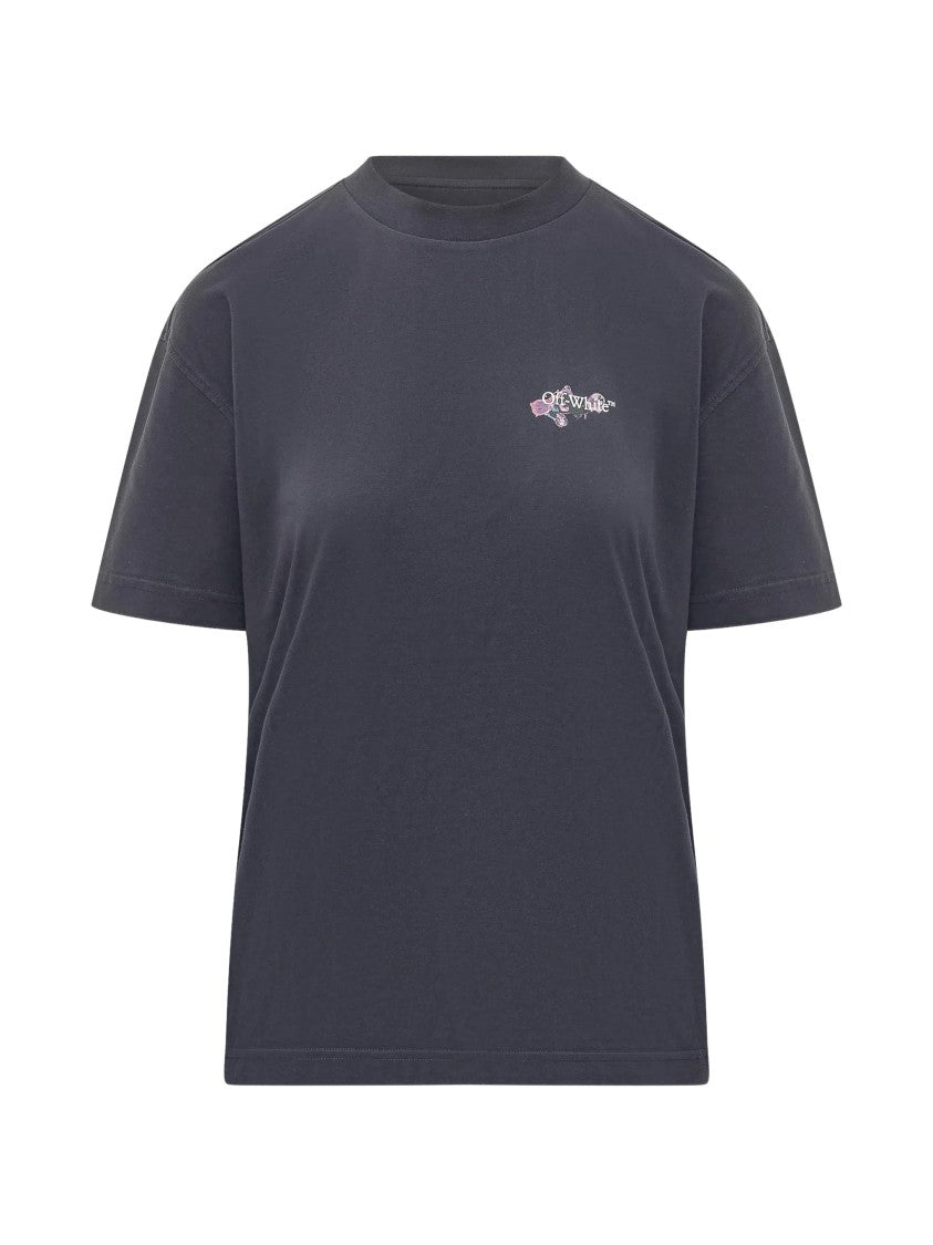 Off-White Driped Watercol Arrow Reg Cotton T-Shirt