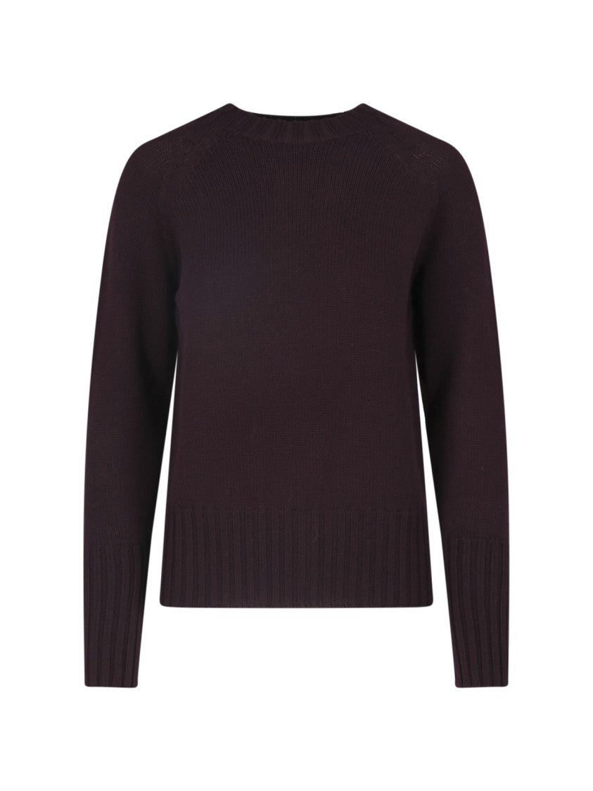 Drumohr Bordeaux Merino Wool Crewneck Sweater