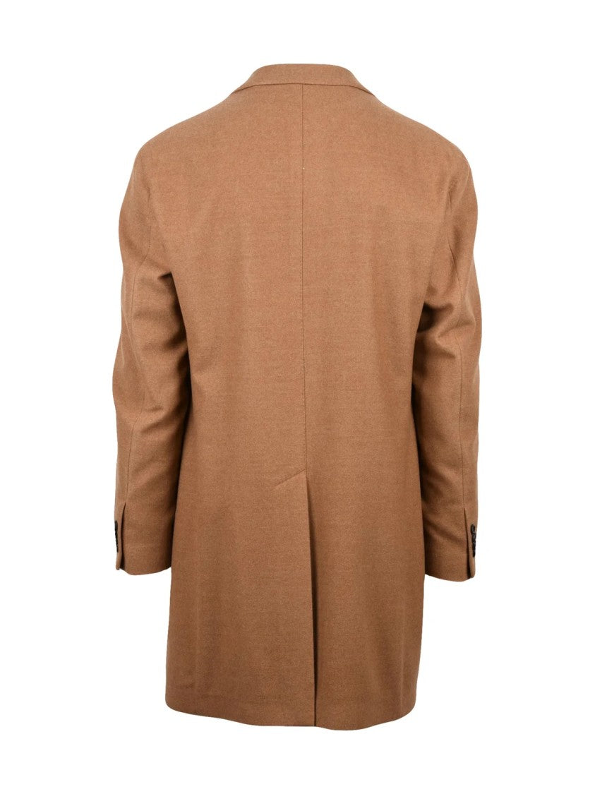 Luigi Bianchi Brown Virgin Wool Coat