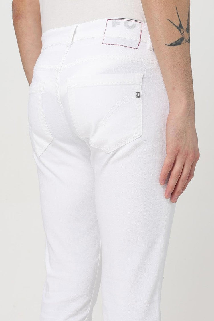 Dondup White Slim-Fit Jeans