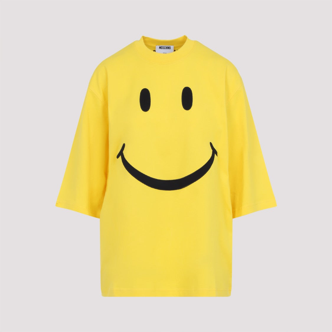 Moschino Yellow Cotton Smile T-Shirt