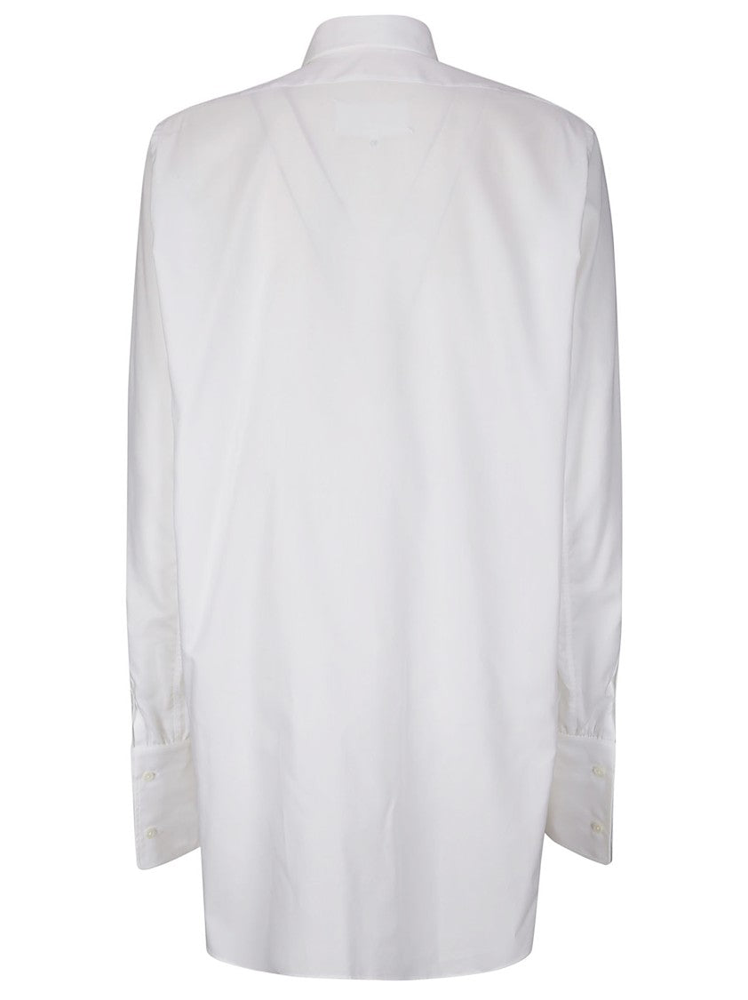 Maison Margiela Oversized Long-Sleeve Shirt In Lightweight Cotton