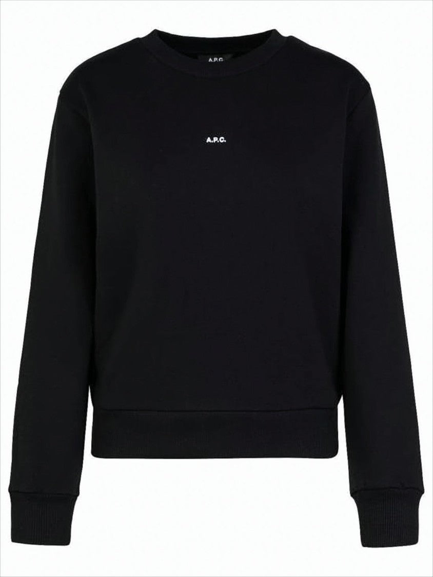 A.P.C. Long-Sleeve Cotton Crew Neck Top