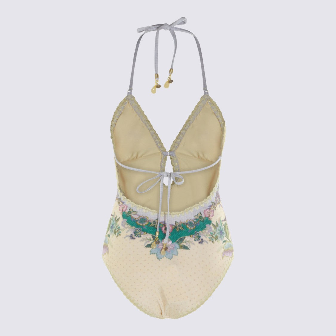Zimmermann One-Piece Swimsuit With Halter Neck And Keyhole Cutout