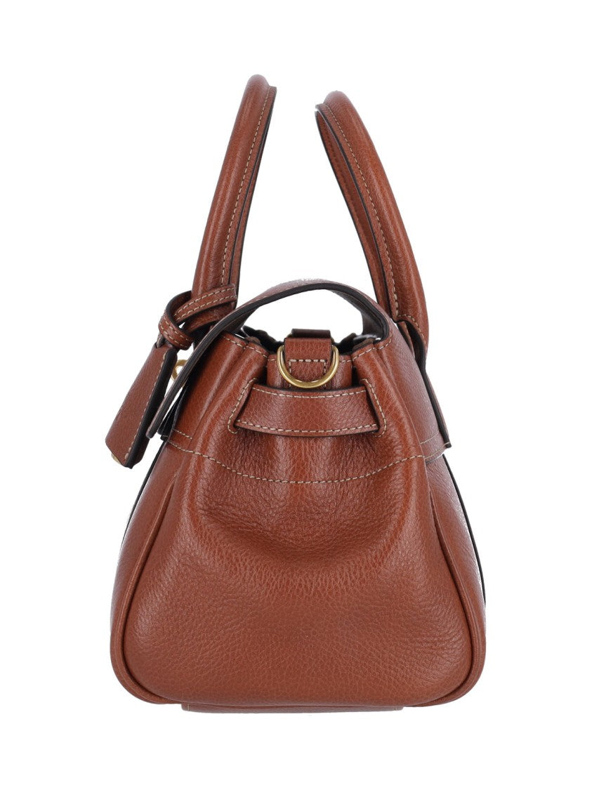 Mulberry Brown Bayswater Satchel Grain Leather Bag