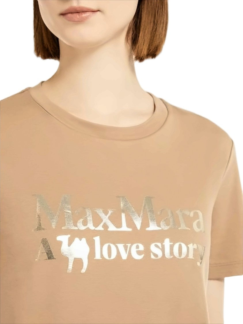 Max Mara Relaxed Fit Beige T-Shirt