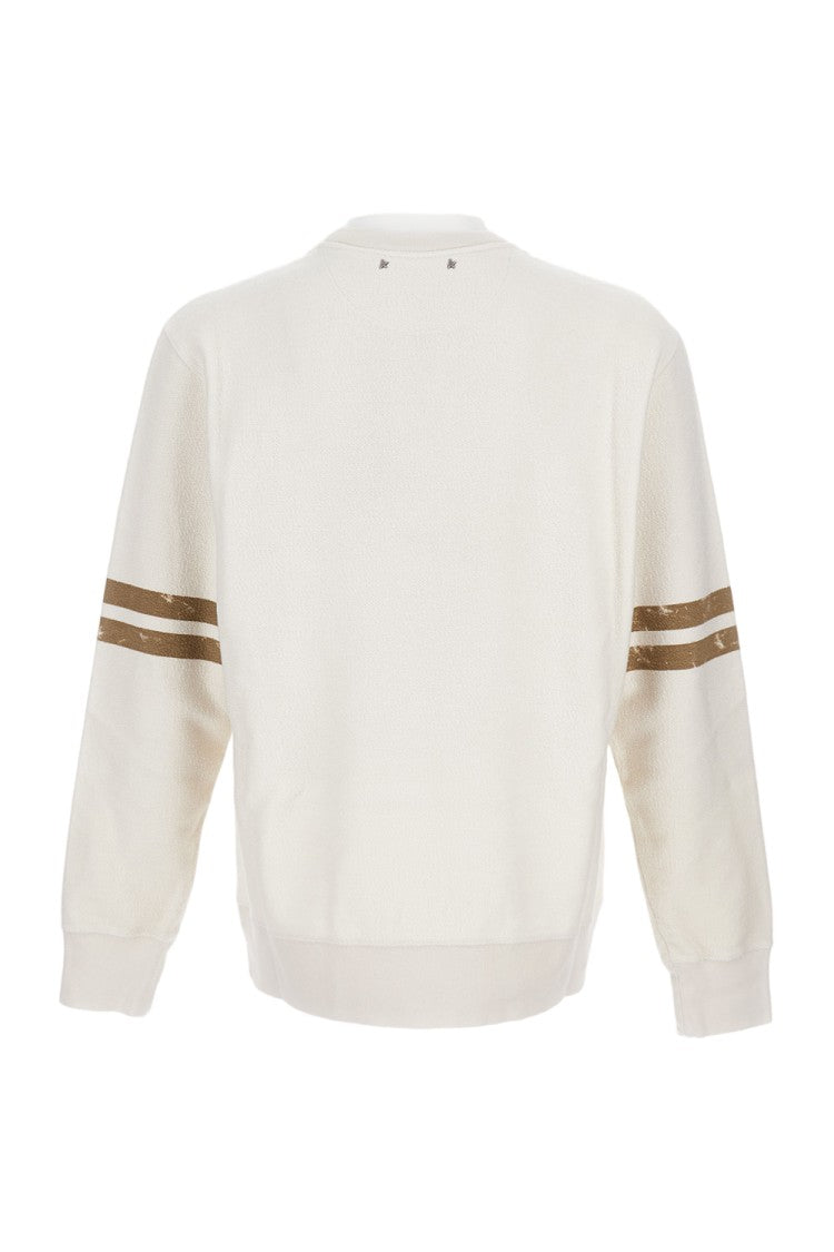 Golden Goose Vintage Effect Sweatshirt With Golden Print