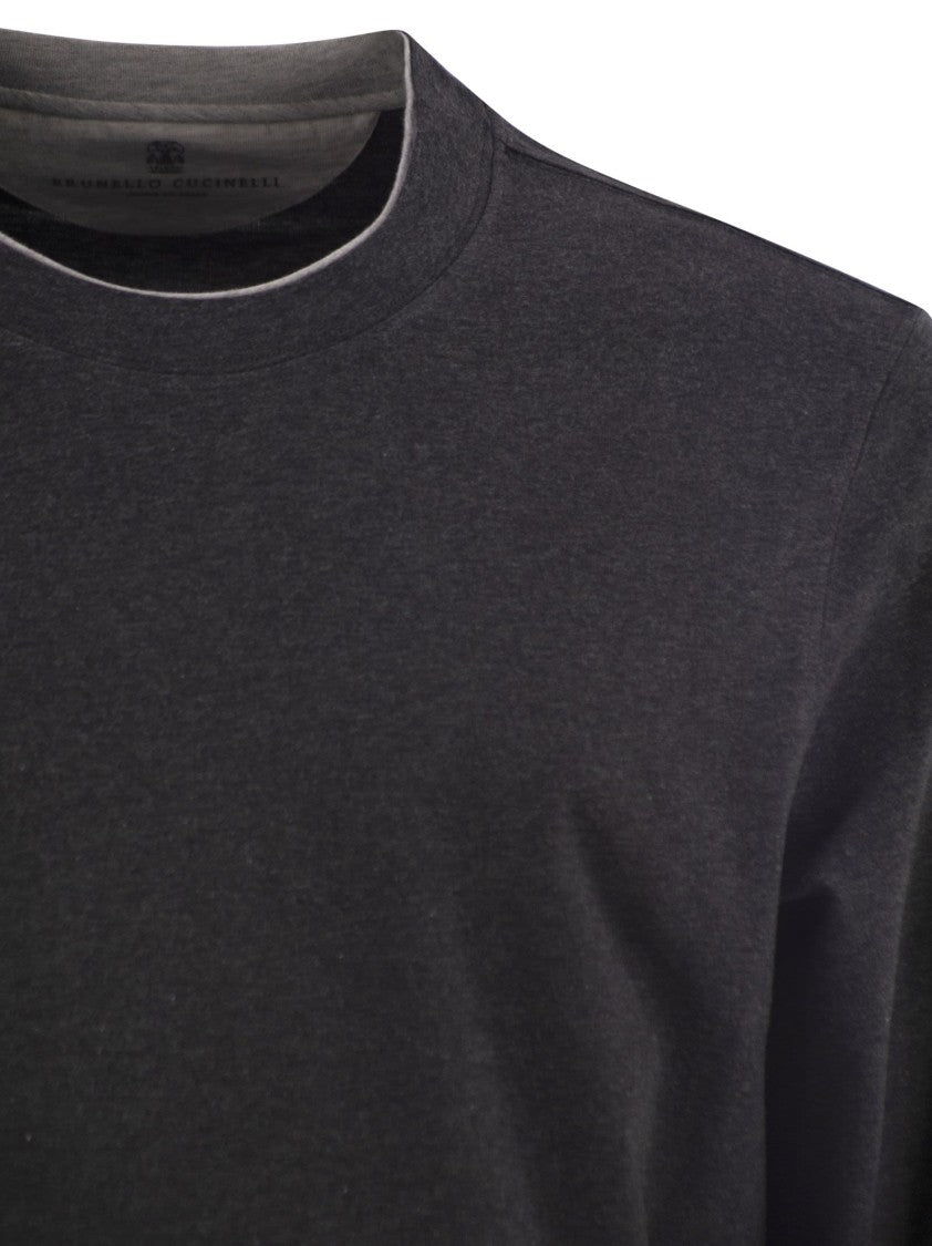 Brunello Cucinelli Crew-Neck Cotton Jersey T-Shirt