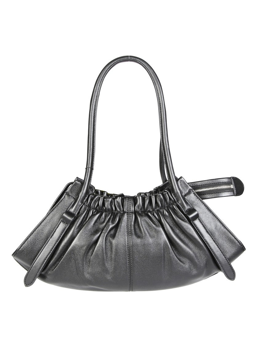Marc Jacobs The Satchel Ruched Soft Lambskin Leather Clasp Satchel