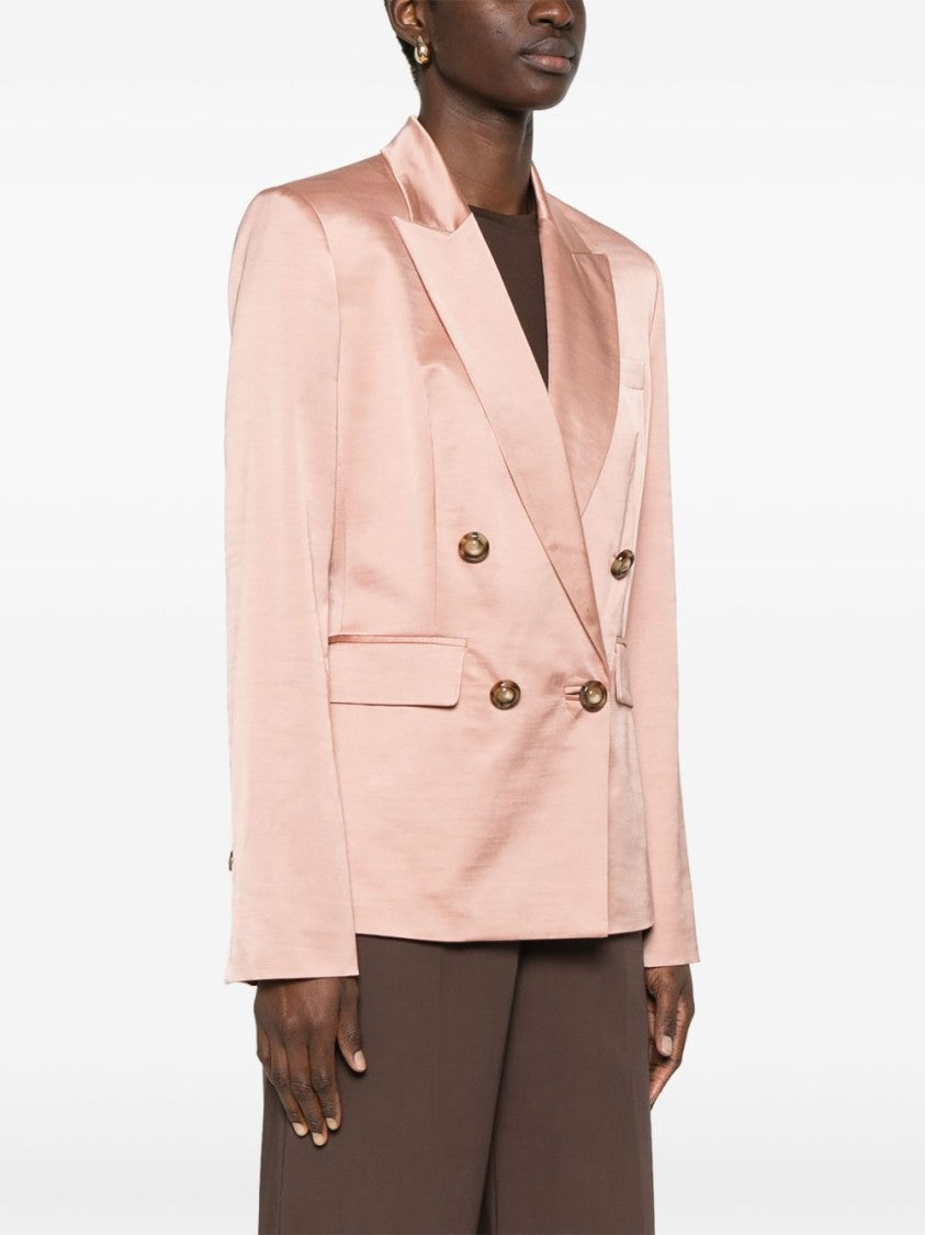 Pinko Tailored Double-Breasted Jacket With Gold-Tone Buttons
