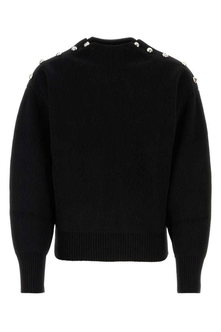 Salvatore Ferragamo Black Wool Blend Sweater