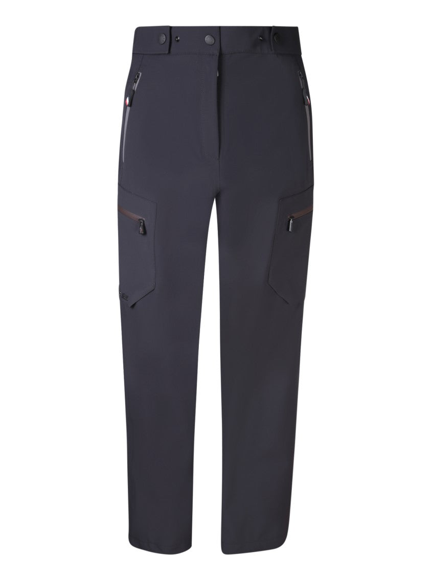 Moncler Grenoble Ergonomic Black Trousers With Technical Fabric