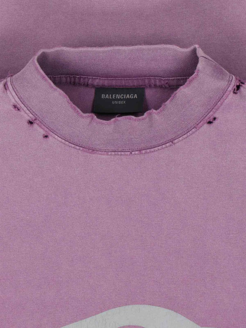 Balenciaga "3B Liquefied" T-Shirt – Purple