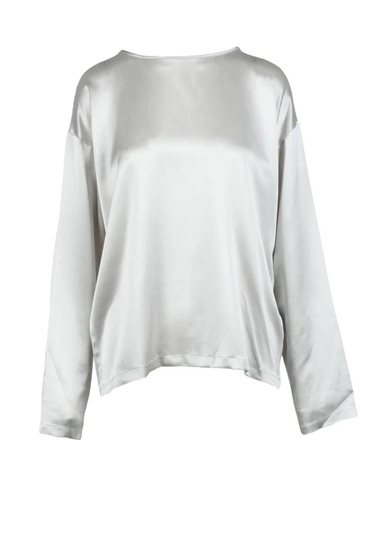 Fabiana Filippi Silk Blouse - Light Grey