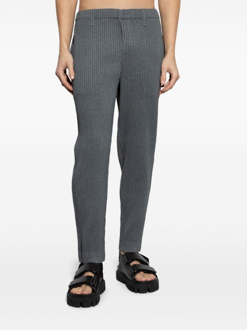Homme Plissé Issey Miyake Pleated Trousers With Elasticated Waistband