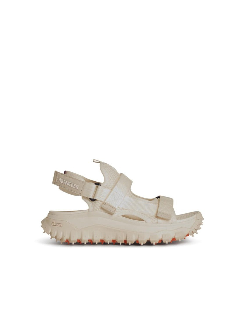 Moncler Trailgrip' Ivory Mesh Sandals