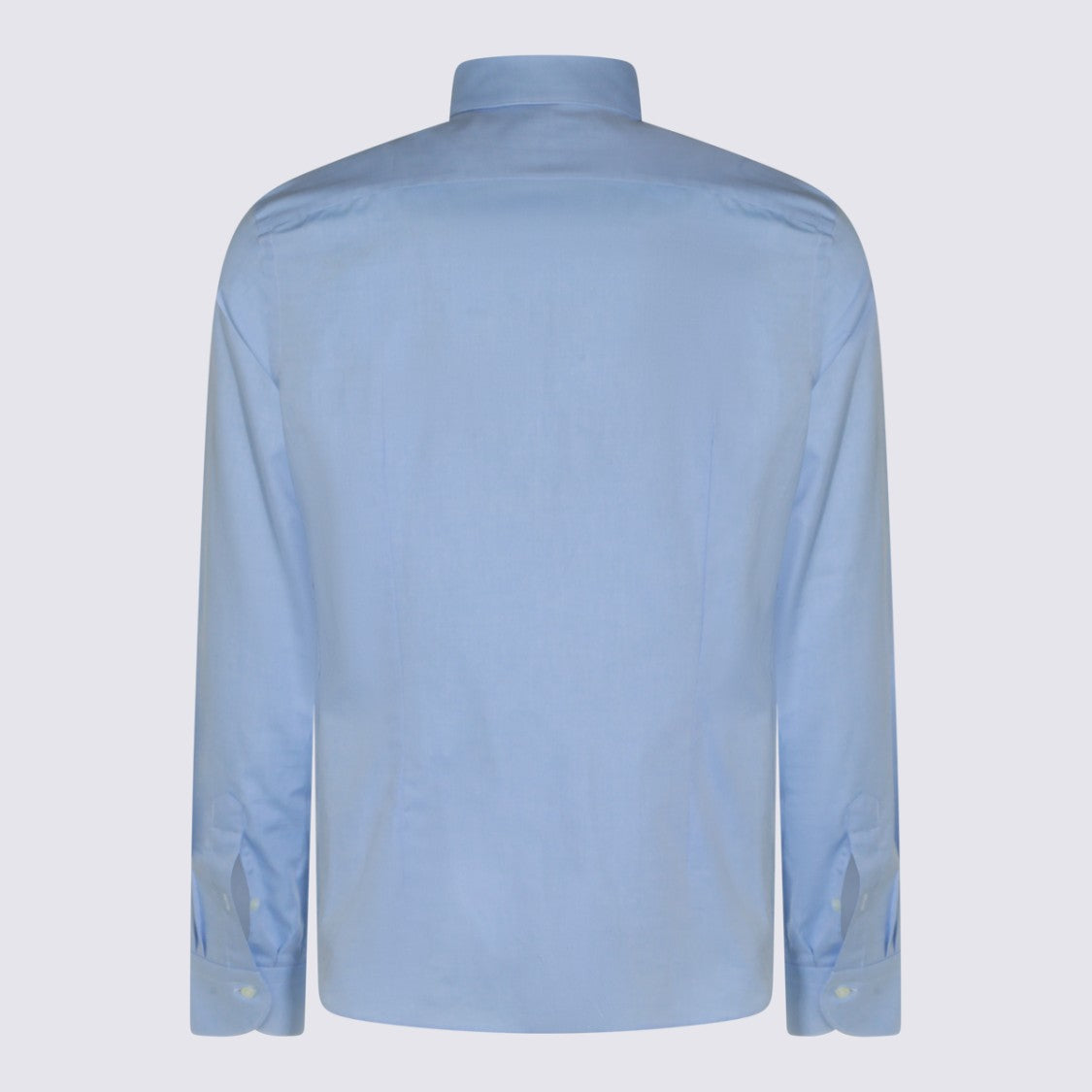 Canali Pointed Collar Long-Sleeve Dress Shirt With Button-Down Front