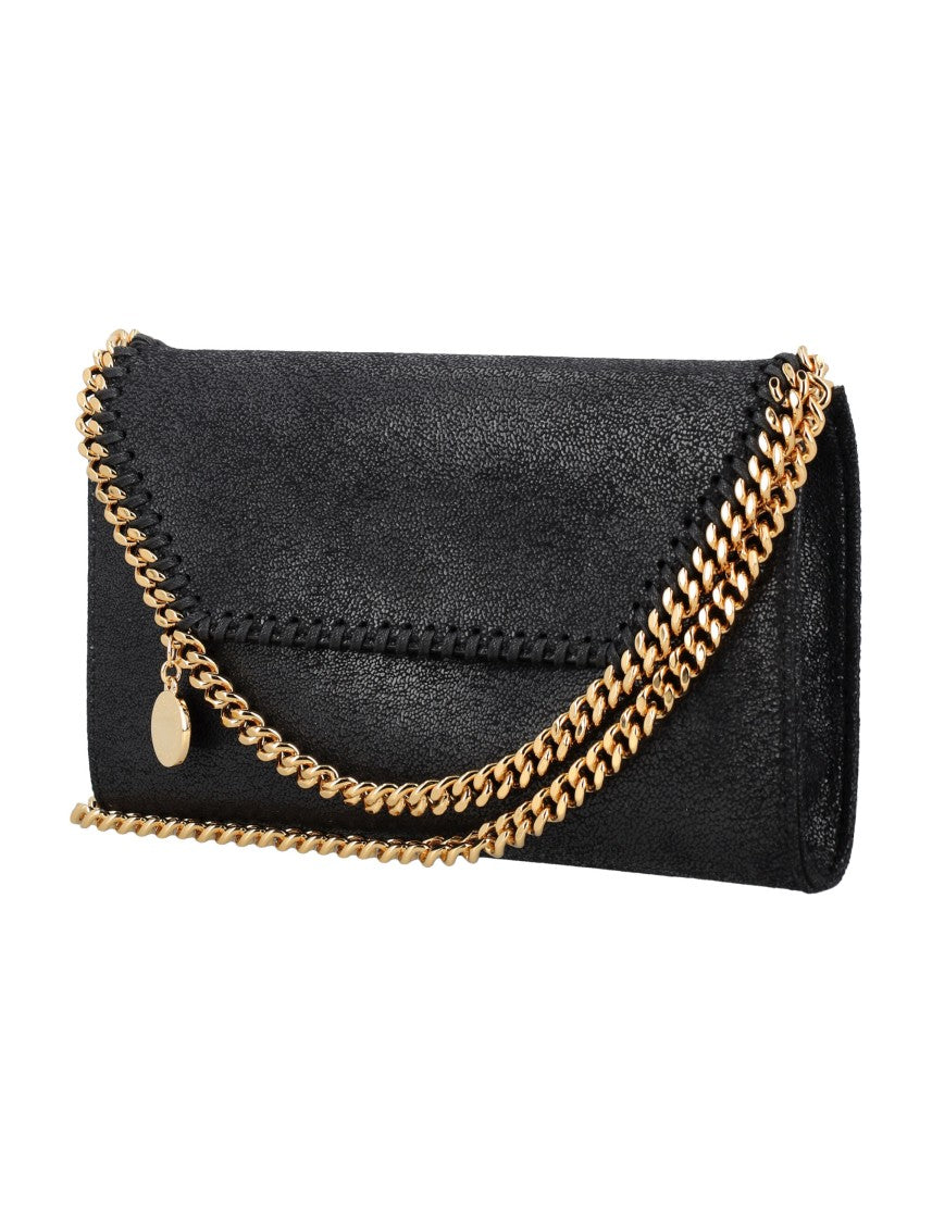 Stella Mccartney Black Falabella Wallet Chain