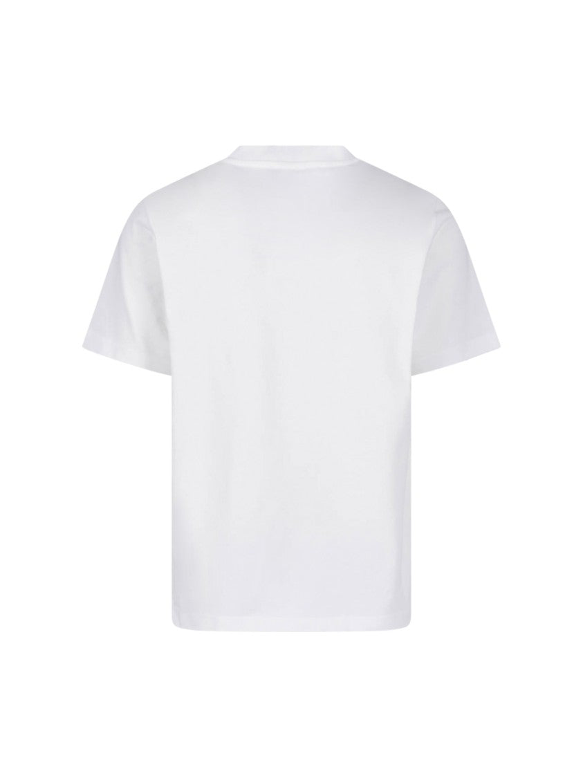 Casablanca Short-Sleeve T-Shirt With Bold Front Print And Classic Neckline
