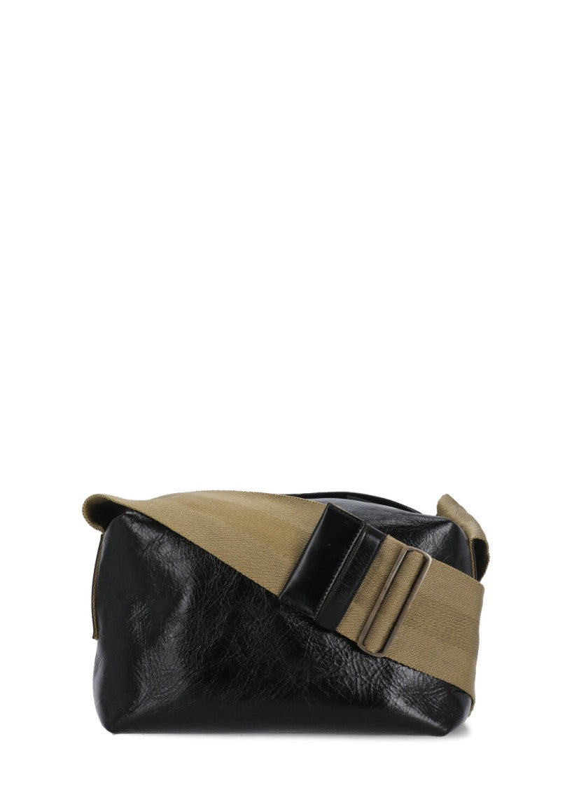 Uma Wang Leather Shoulder Bag