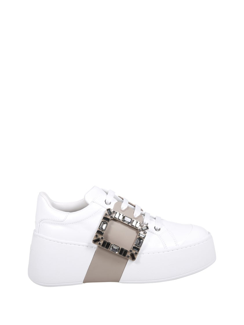 Roger Vivier Viv Skate High Strass Sneaker
