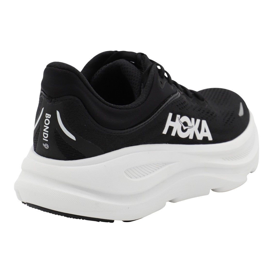Hoka Sporty Black Sneakers With Breathable Mesh Upper