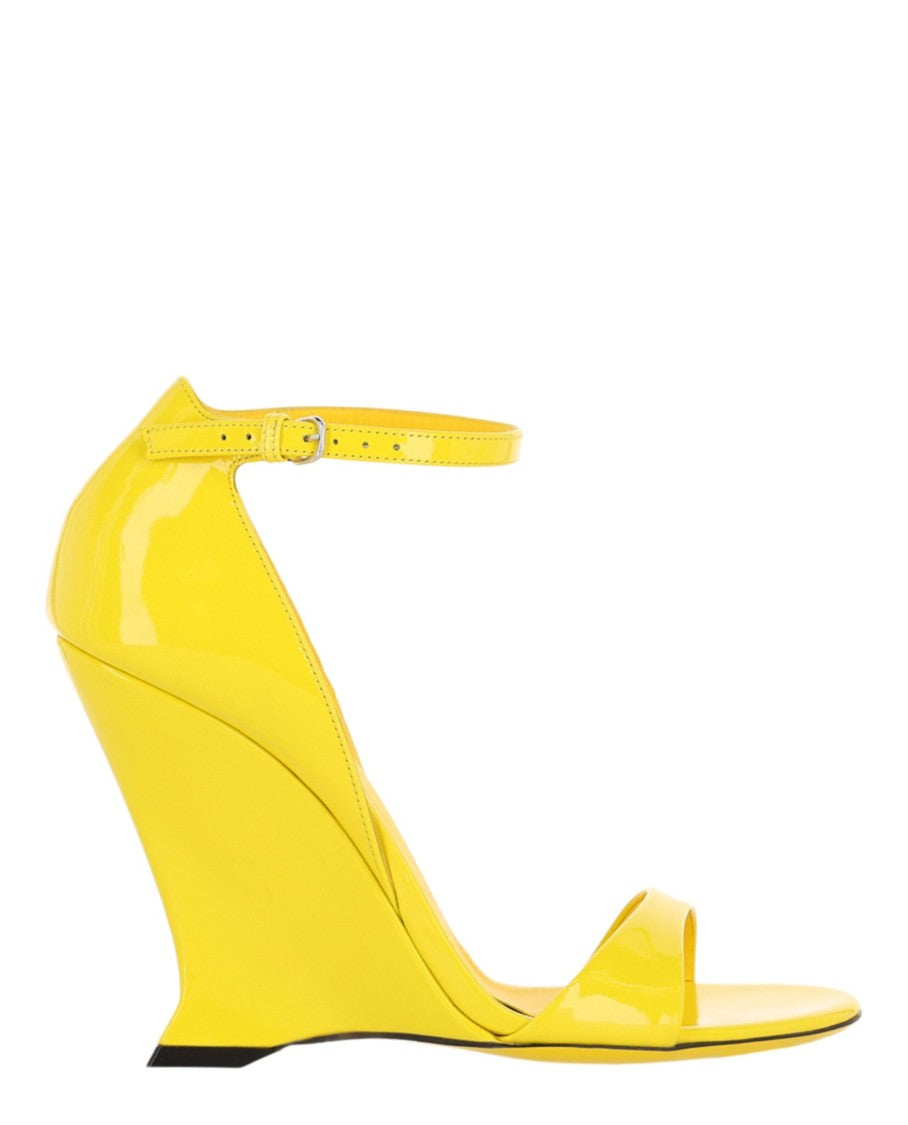 Ferragamo Vidette Patent Leather Wedge Sandals