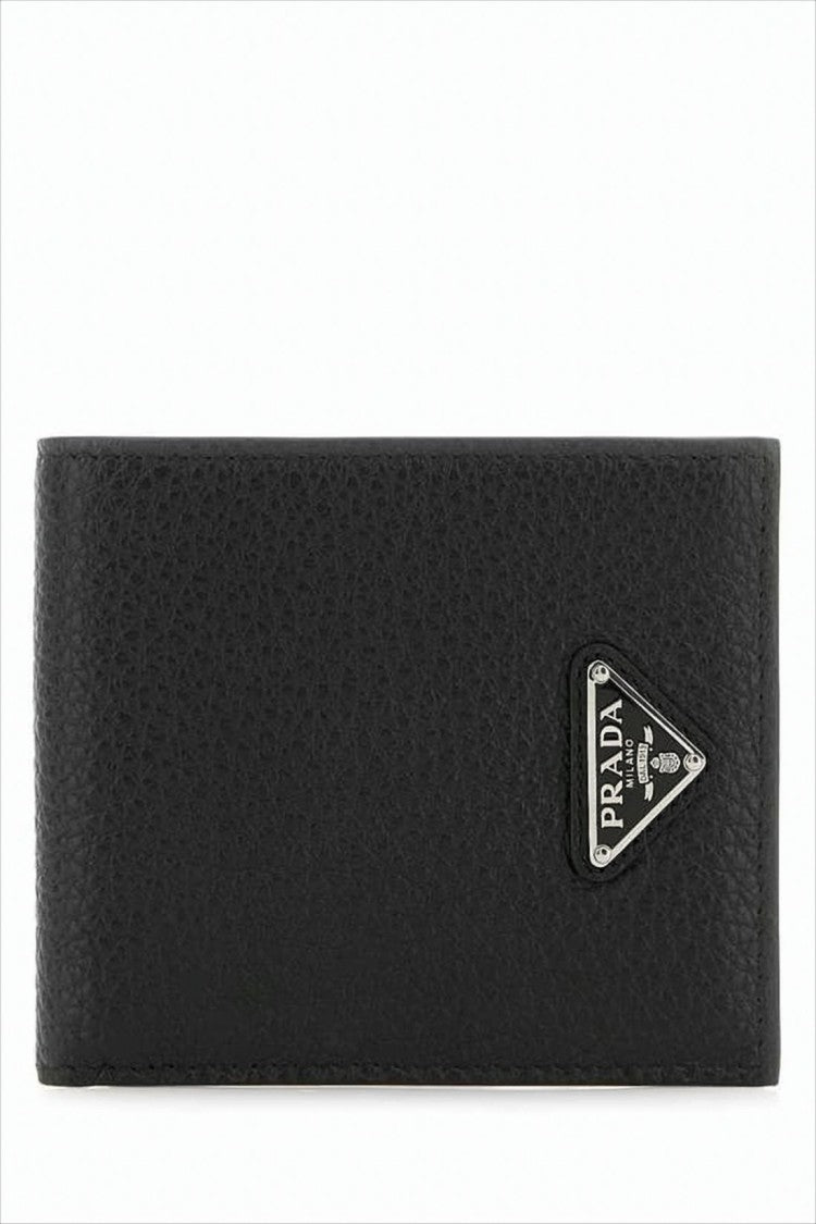 Prada Textured Calf Leather Bifold Wallet